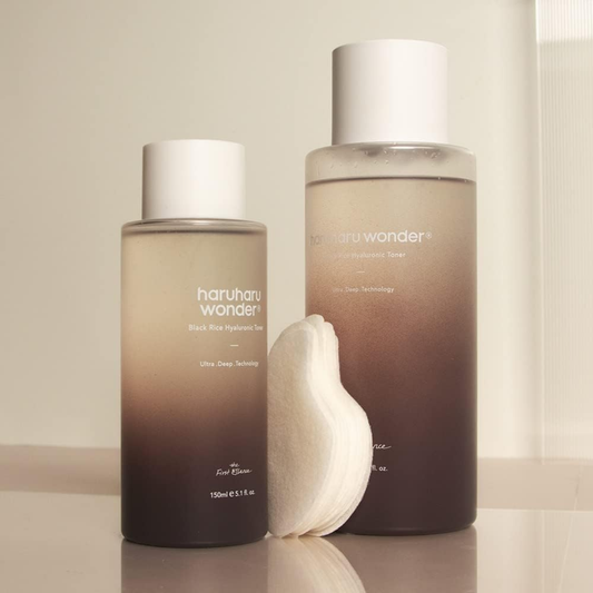 Black Rice Hyaluronic Toner - Toner and Toner Pad