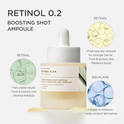 Madagascar Centella Retinol 0.2 Boosting Shot Ampoule - Serum and Ampoule