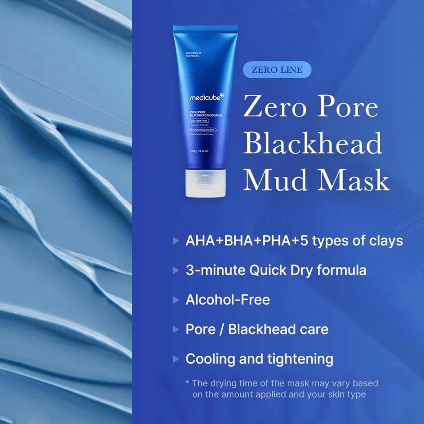 Zero Pore Blackhead Mud Mask 100g - Mask