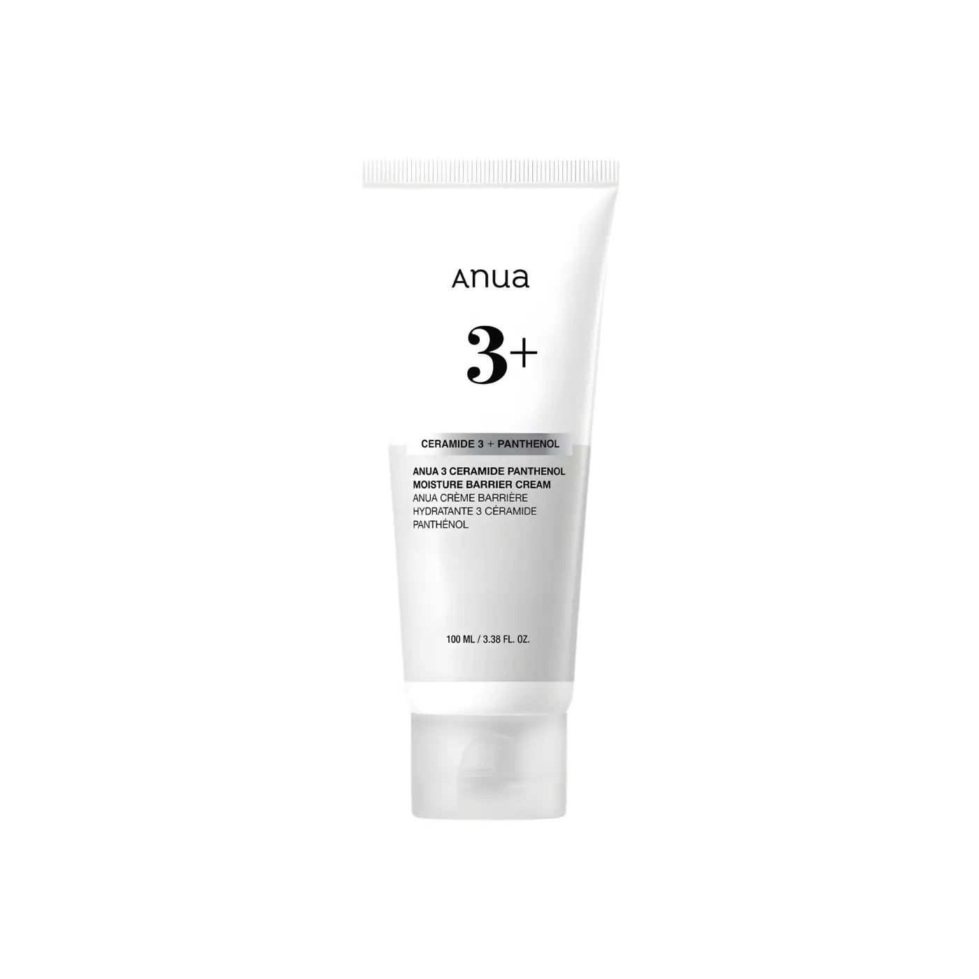 White anua 3 ceramide panthenol moisture barrier cream tube with silver-gray band from best korean skincare brands sa
