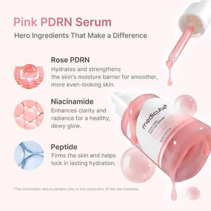 PDRN Pink Peptide Serum - Serum and Ampoule