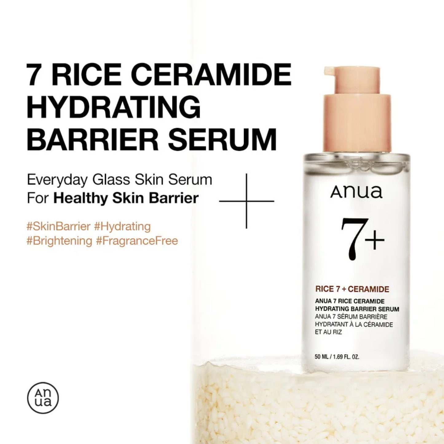 7 Rice Ceramide Hydrating Barrier Serum 50ml - Serum and Ampoule