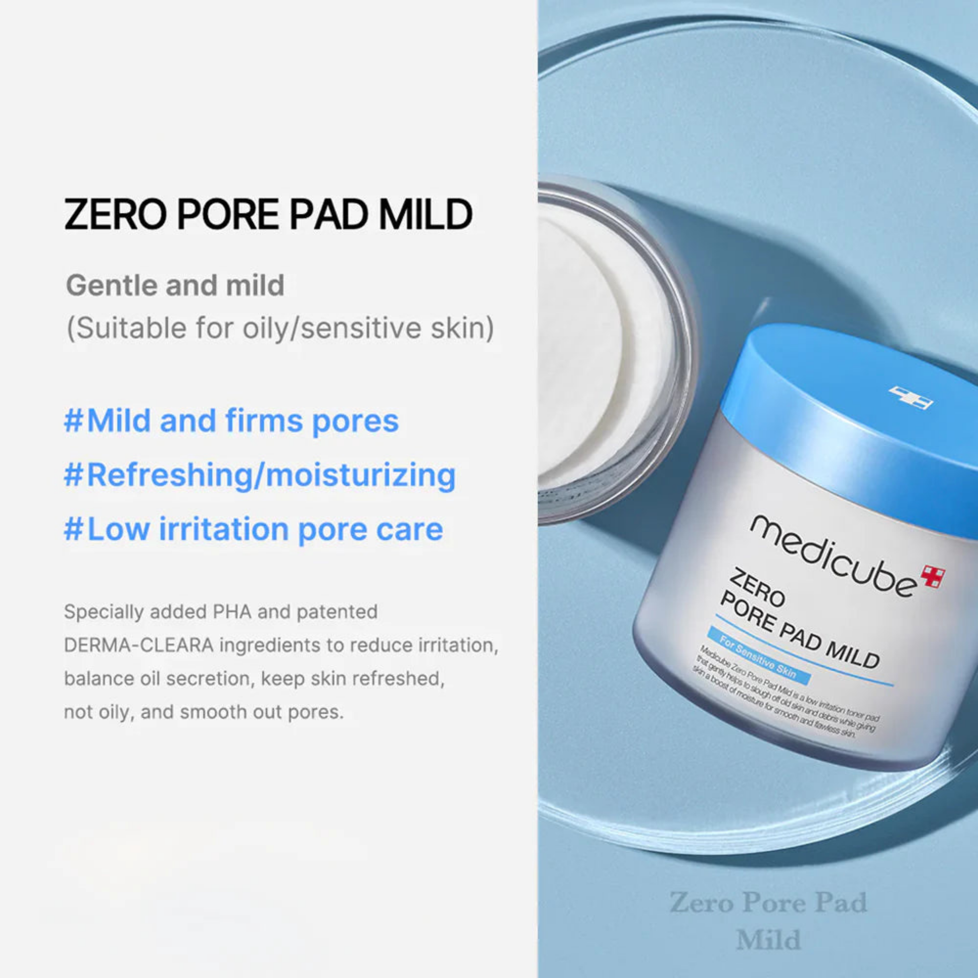 Zero Pore Pad Mild - Toner and Toner Pad