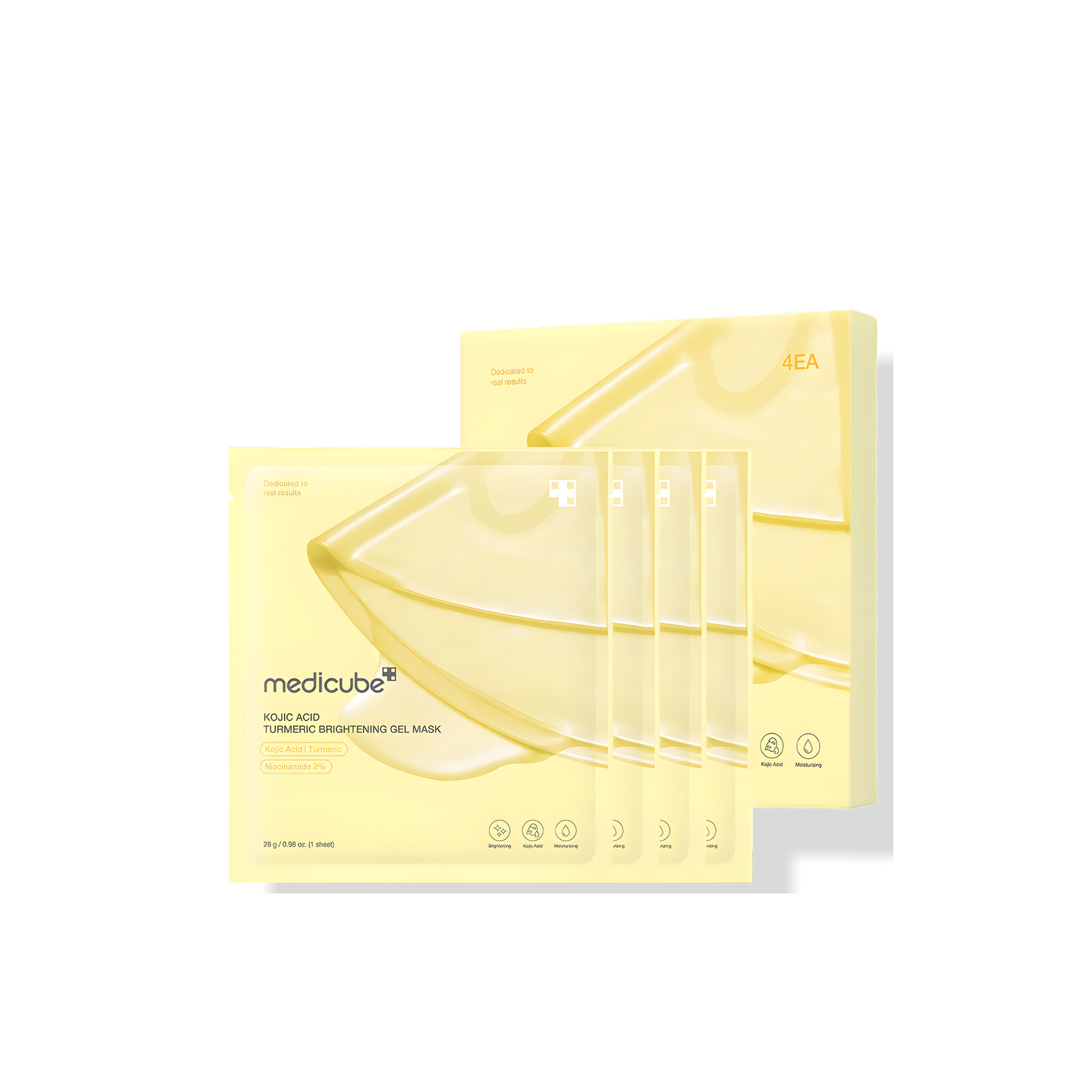 Kojic Acid Tumeric Gel Mask (4ea) - Mask