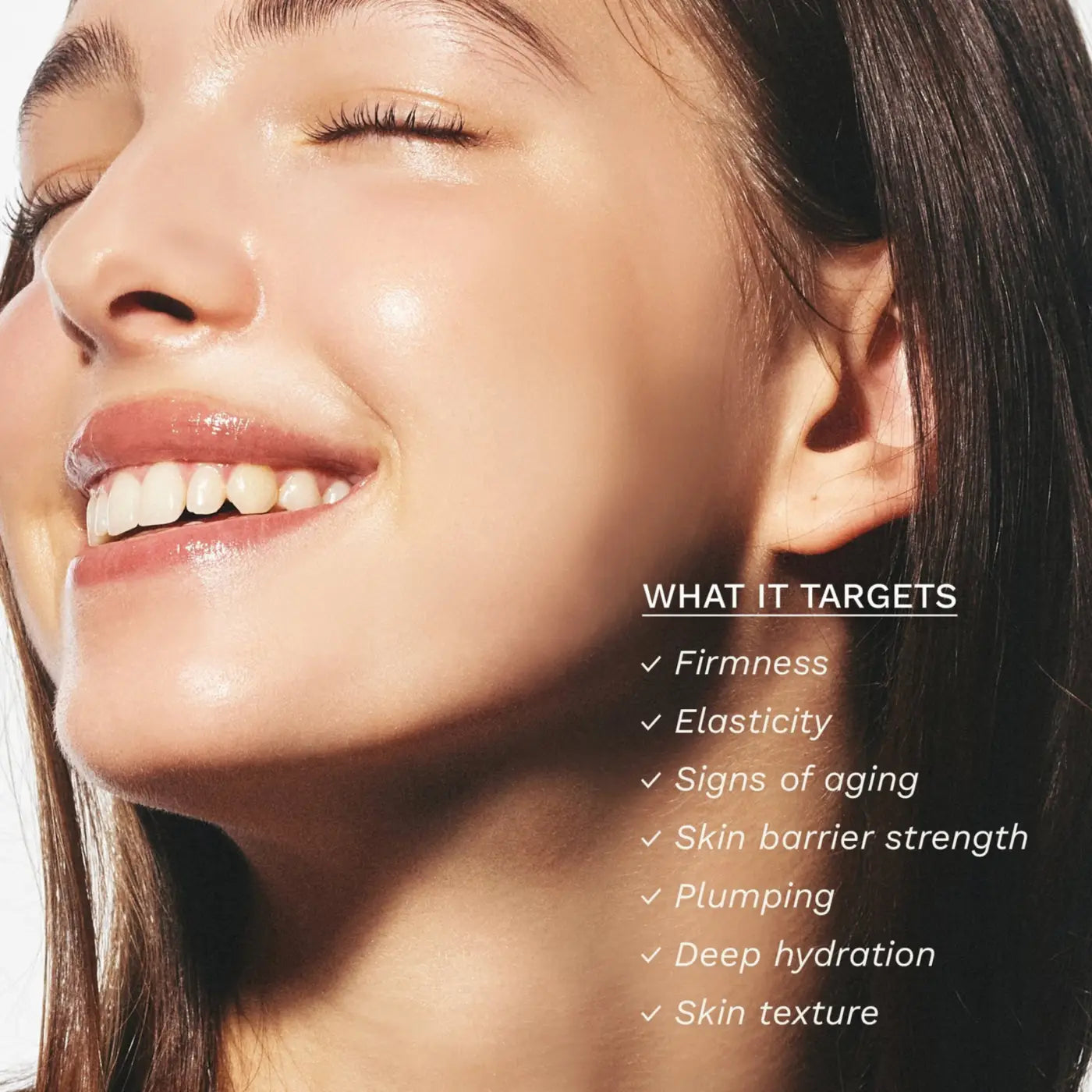 A radiant glowing complexion with smooth skin and subtle sheen using black rice probiotics barrier serum mist with ferment filtrate