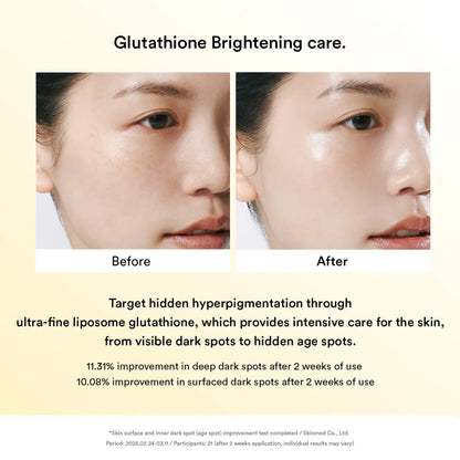 Glow collagen mask glutathione film brightening skincare with ultra-fine liposome technology targeting hyperpigmentation