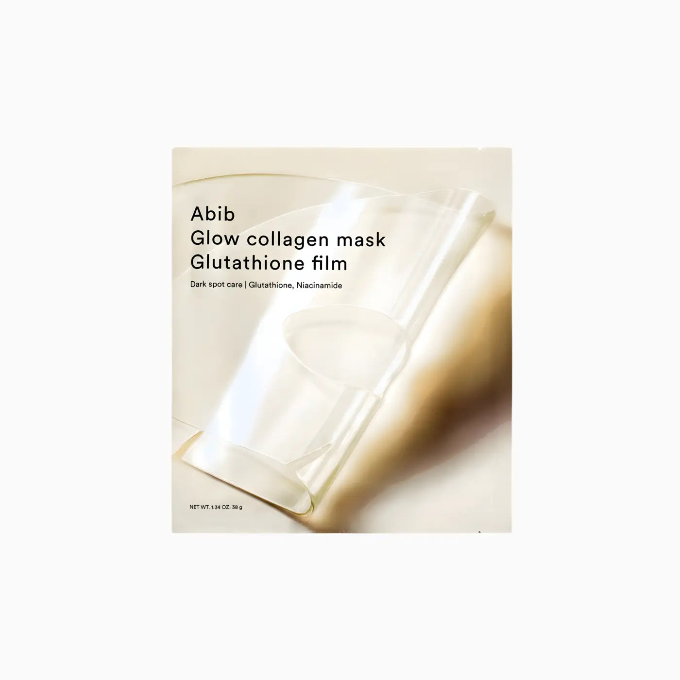 Abib glow collagen mask translucent film with glutathione and niacinamide for dark spot care k-beauty south africa